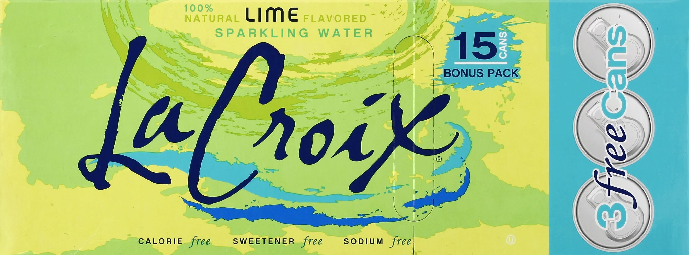 La Croix Lime Sparkling Water (15 x 12 fl oz)