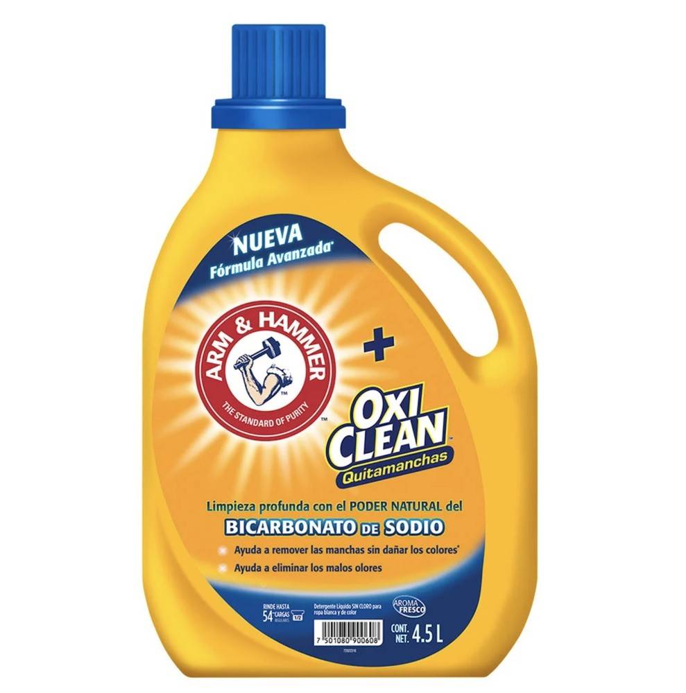 Arm & Hammer · Oxiclean plus detergente líquido con bicarbonato de sodio (4,5 L)