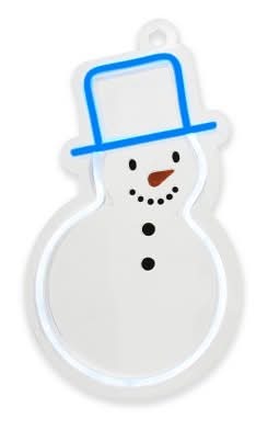 Neon Novelty Silhouette Light Signs Snowman - Bullseye's Playground™