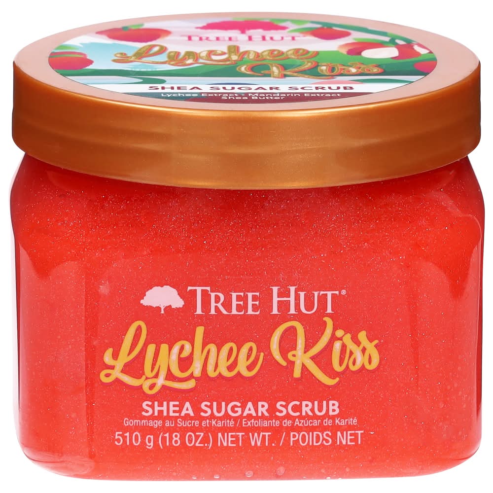 Tree Hut Shea Sugar Body Scrub, Lychee Kiss (18 oz)
