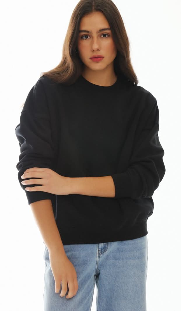 Opposite · Polerón crew neck 1 oversize - 'L - Negro