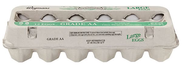 Wegmans Grade AA Large Eggs, 12 Count