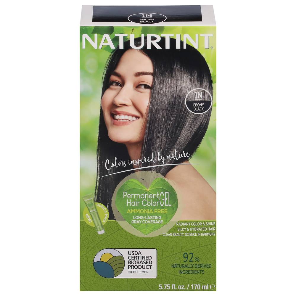 Naturtint Ebony Black Permanent Gel Hair Color