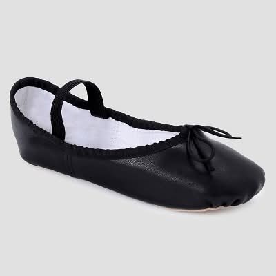 Danskin Kids Ballet Dance Shoes, Black