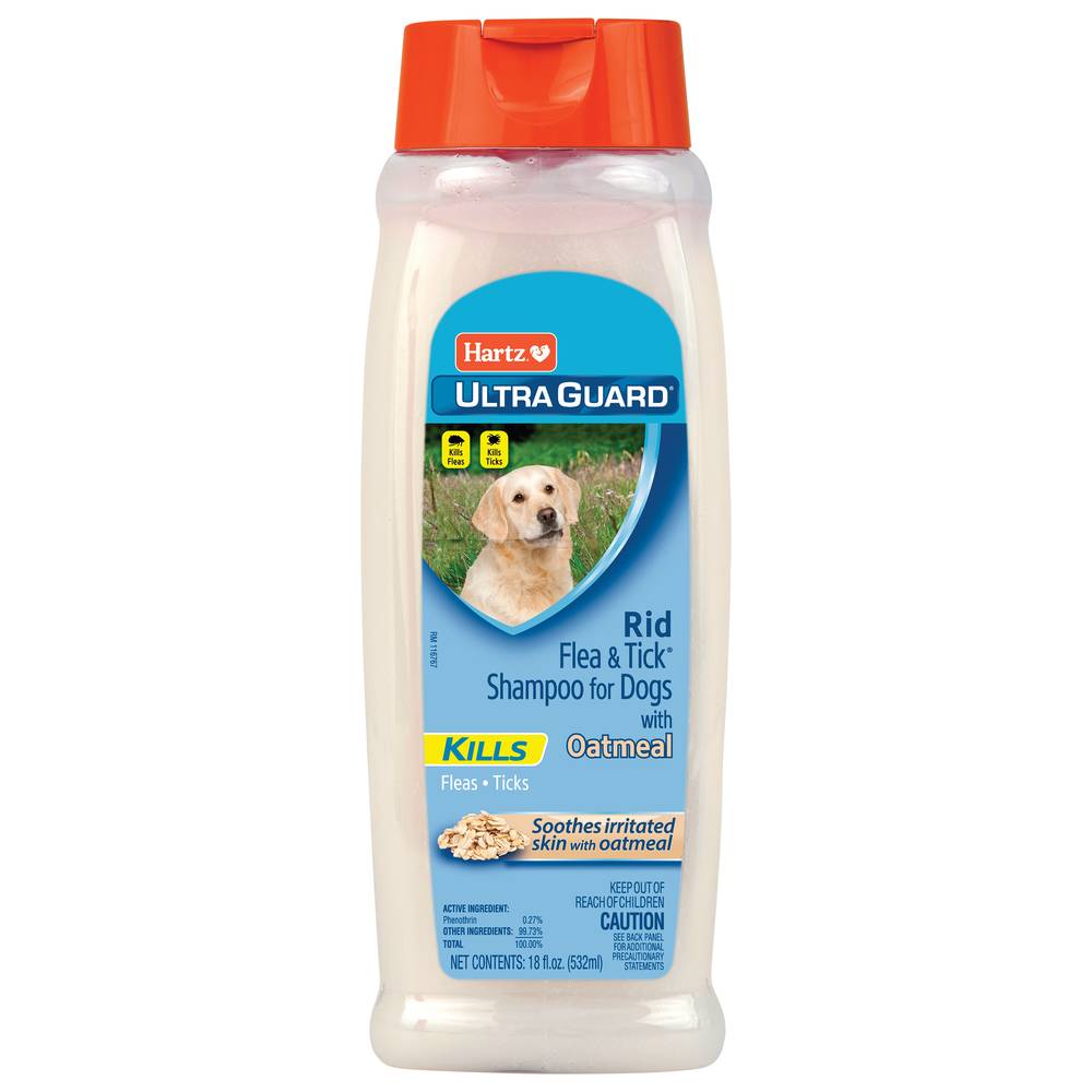 Hartz Rid Flea & Tick Oatmeal Shampoo For Dog (18 fl oz)