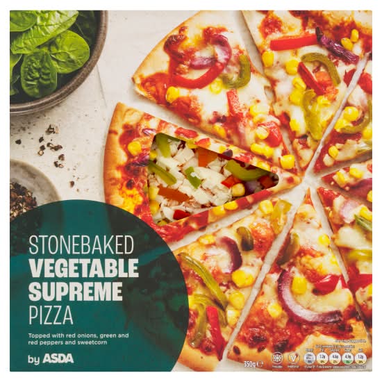 ASDA Stonebaked Vegetable Supreme Pizza (350g)