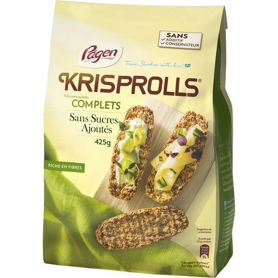Pains suédois complets sans sucres ajoutés KRISPROLLS 425g