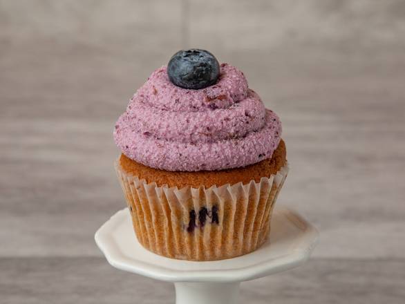 Purple Berry Cream Cheese Cupcake