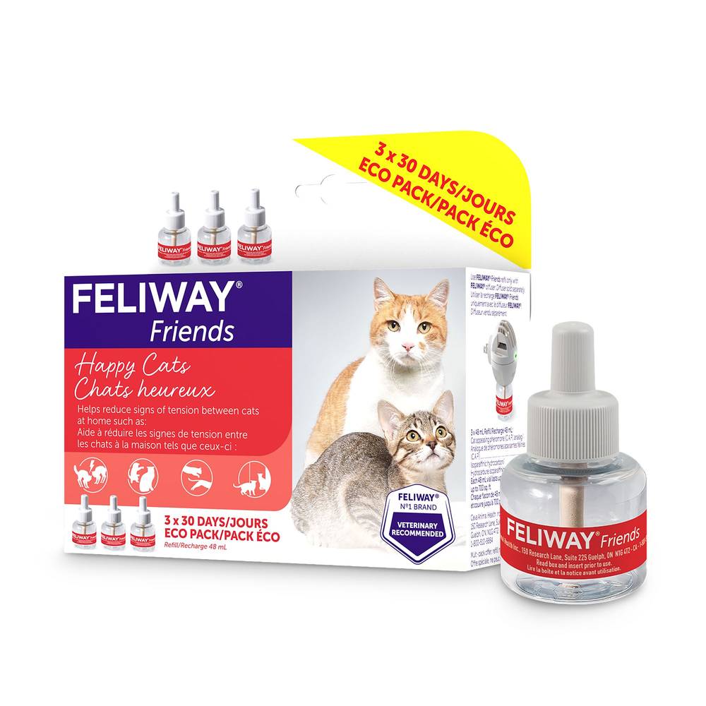 FELIWAY Friends Calming Diffuser Refill for Cats - 3 pack (Size: 3 Count)