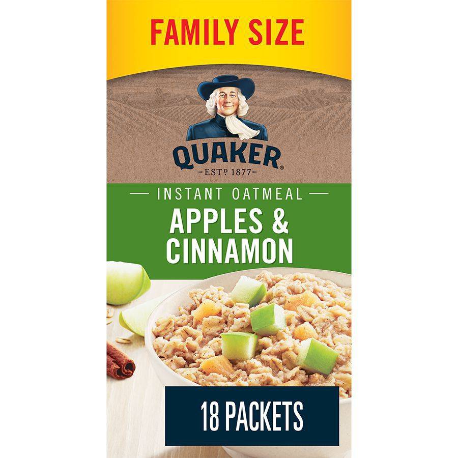 Quaker Apples & Cinnamon Instant Oatmeal (594 g)