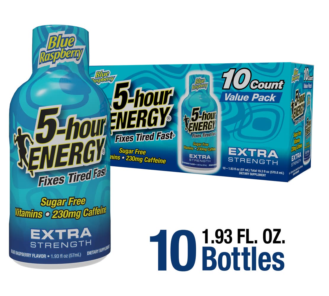 5-Hour Energy Blue Raspberry Energy Shot (10 x 1.93 fl oz)