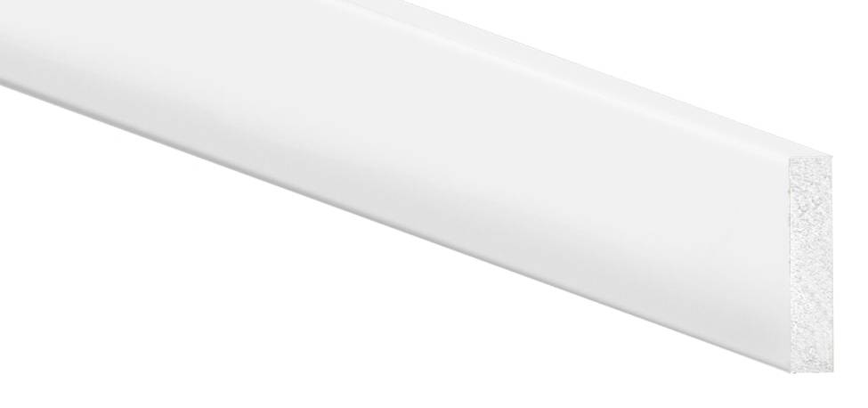 Inteplast Group Building Products 1/2-in x 2-1/2-in x 8-ft Craftsman Finished Polystyrene Craftsman Baseboard Moulding | 50250800032