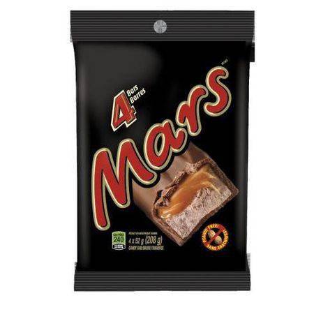 Mars barres de chocolat mars (4 barres, 208 g) - chocolate bars (4 x 52 g)