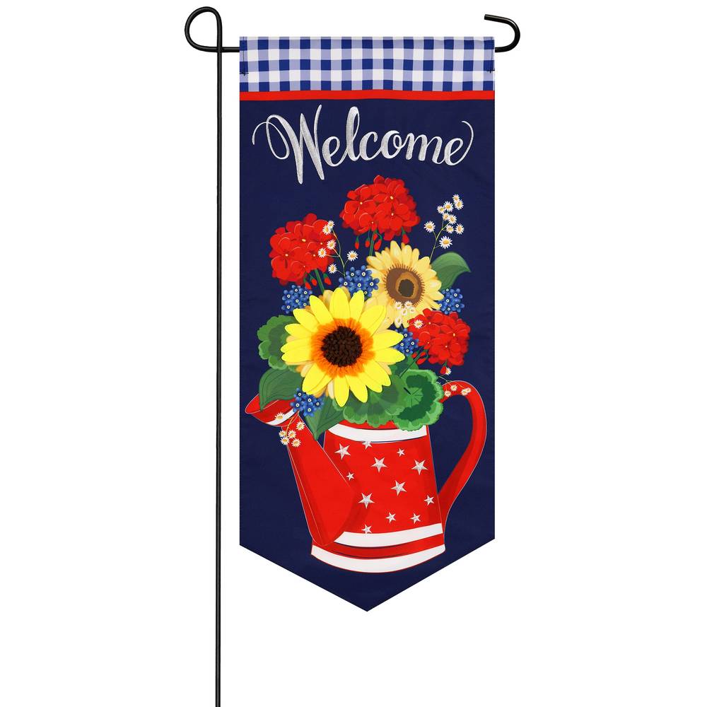 Style Selections 1-ft W x 2.3-ft H Floral Embroidered Banner Kit | ZLW14L11842