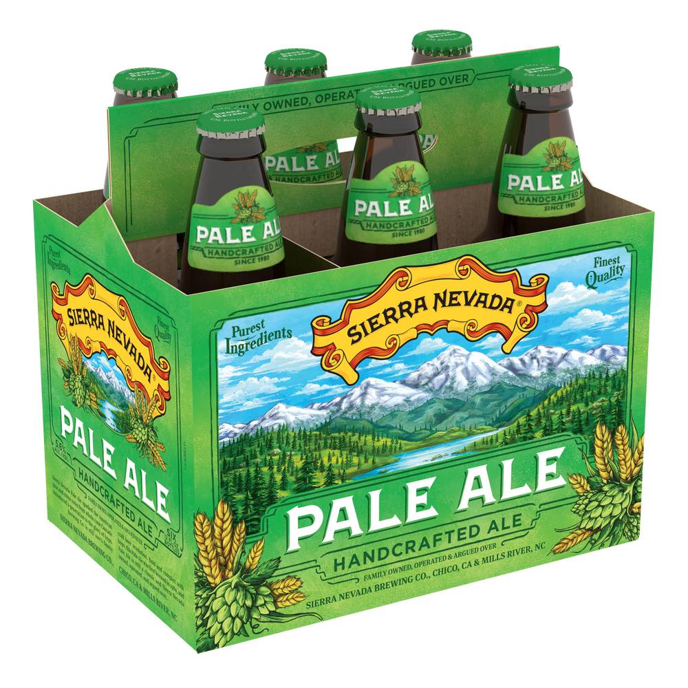 Sierra Nevada Domestic Handcrafted Pale Ale Beer (6 ct, 12 fl oz)