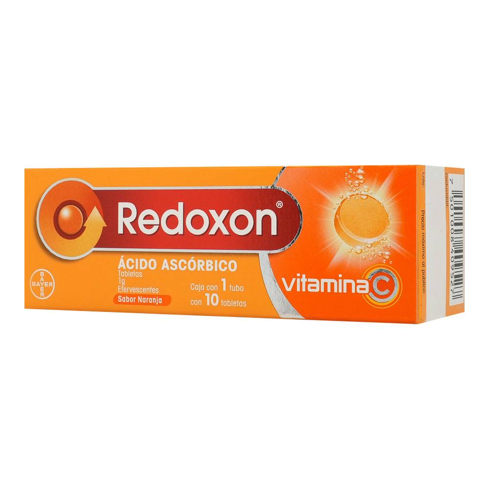 Bayer · Redoxon ácido ascórbico tabletas efervescentes 1 g, naranja (10 un)