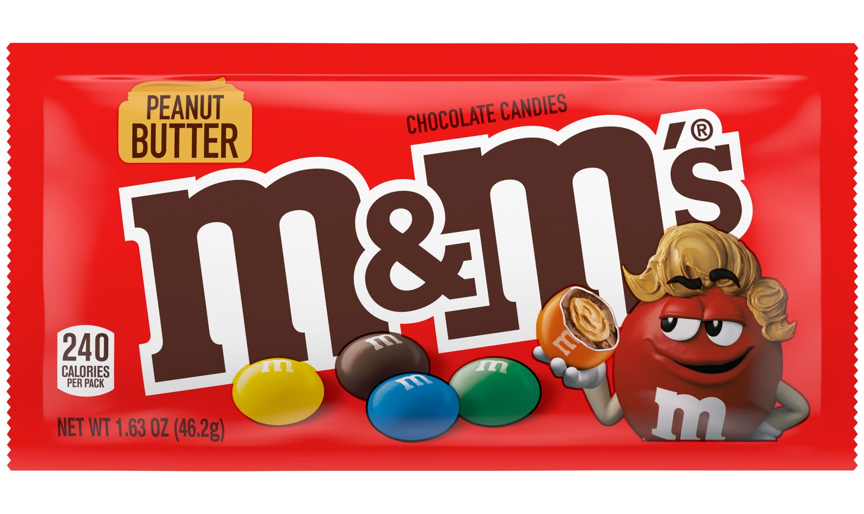 M&M's Chocolate Candies, Peanut Butter (1.63 oz)