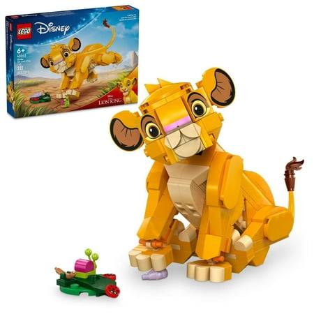LEGO Disney Simba the Lion King Cub Buildable Toy Construction Playset, Assorted (222 ct)