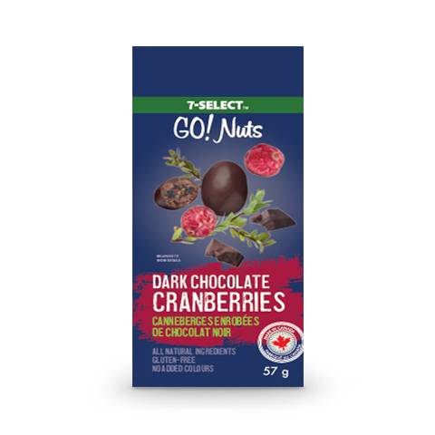 7-Select GO! Nuts Dark Chocolate Cranberries 57g