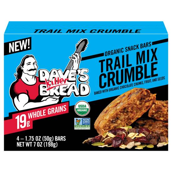 Dave's Killer Bread Organic Trail Mix Crumble Snack Bars