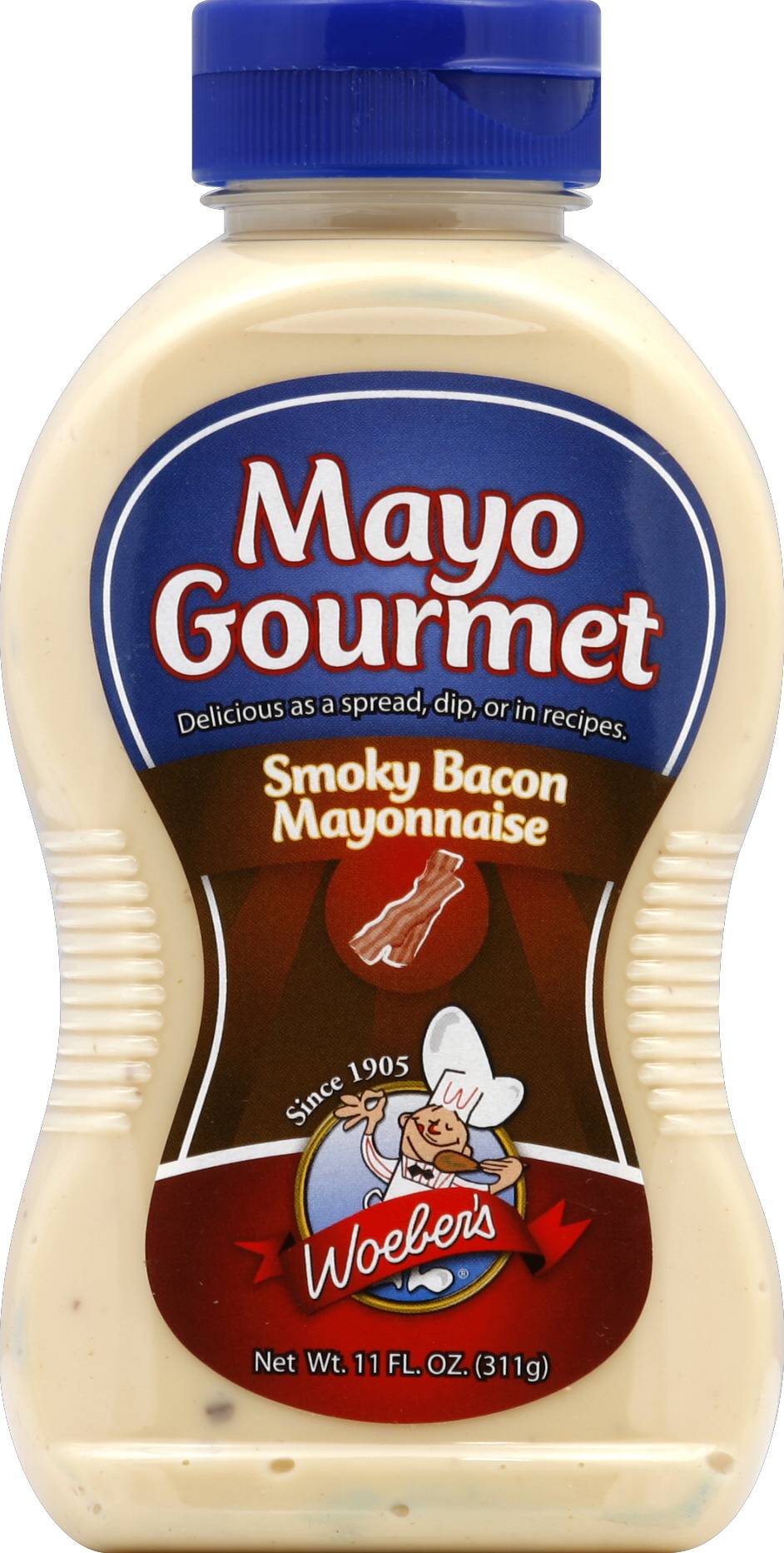 Woeber's Mayo Gourmet Smoky Bacon Mayonnaise (11 fl oz)