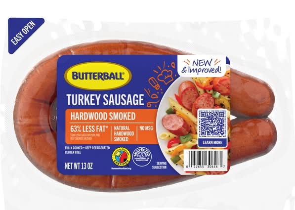 Butterball, Fully Cooked Natural Hardwood Smoked Turkey Sausage, 13 Oz. Pack
