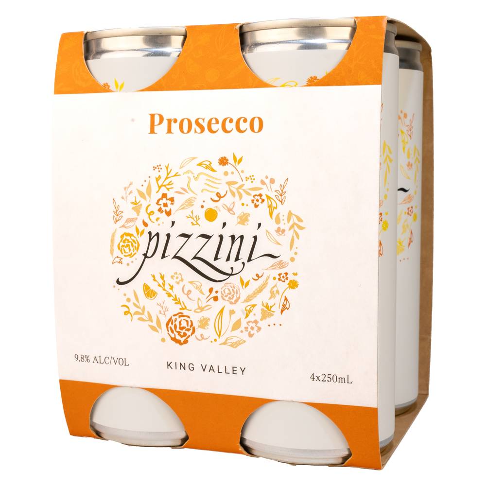 Pizzini Prosecco Can 250mL X 4 pack