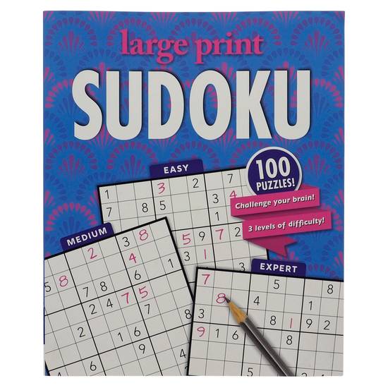 Dollarama Large Print Word Hunt/ Sudoku Books (8¬º" x 10")