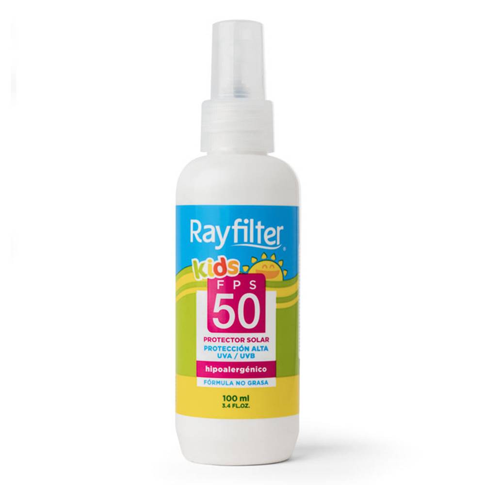 Rayfilter protector solar kids hipoalergénico spray fps 50 (frasco 100 ml)