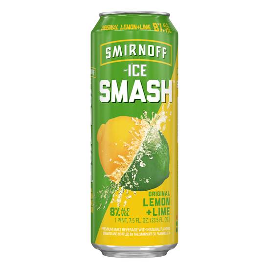 Smirnoff Ice Smash Original Malt Beer (23.5 fl oz) (lemon & lime)