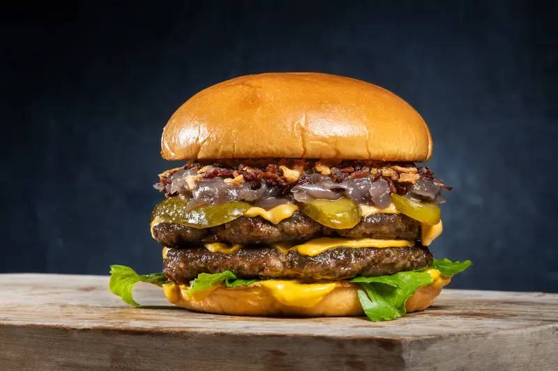 Menu double cheeseburger