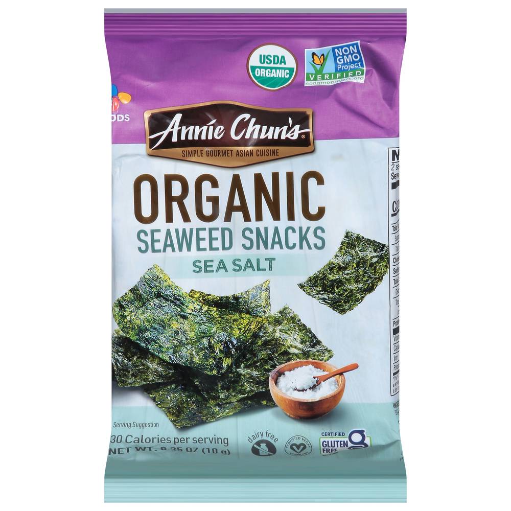 Annie Chun's Organic Sea Salt Seaweed Snacks (0.35 oz)