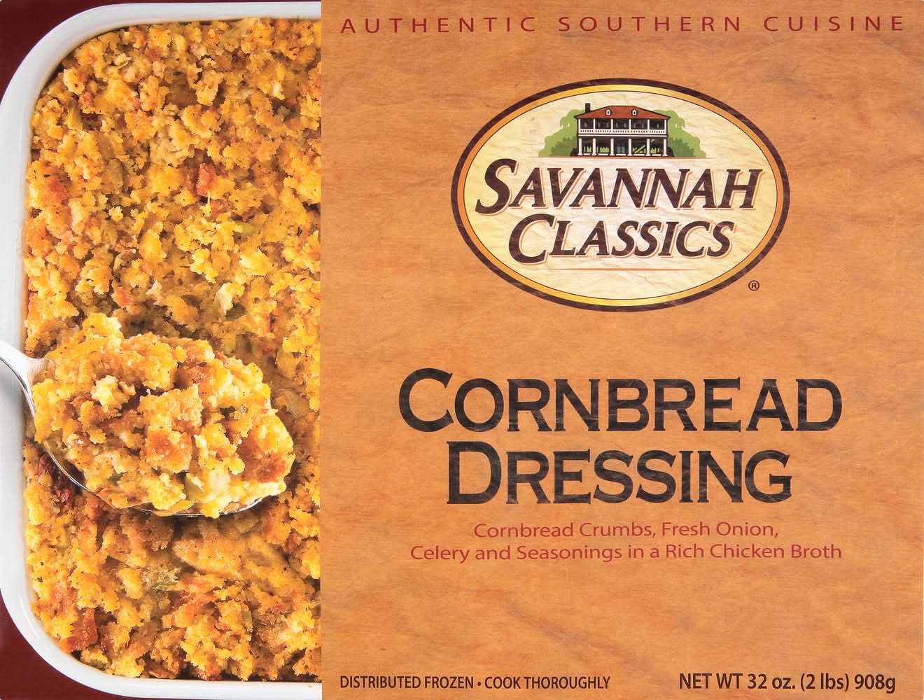 how long to bake frozen dressing Savannah Classics Cornbread Dressing (32 oz)