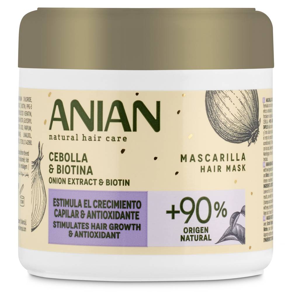 Mascarilla Cebolla Y Biotina Anian Bote 350 Ml