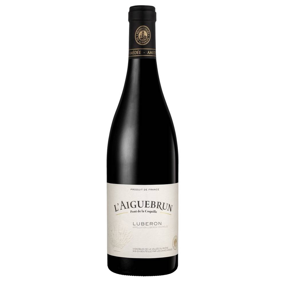 Vin Rouge Côtes Du Rhône Lubéron Grenache AOC L'AIGUEBRUN - la bouteille de 75cL