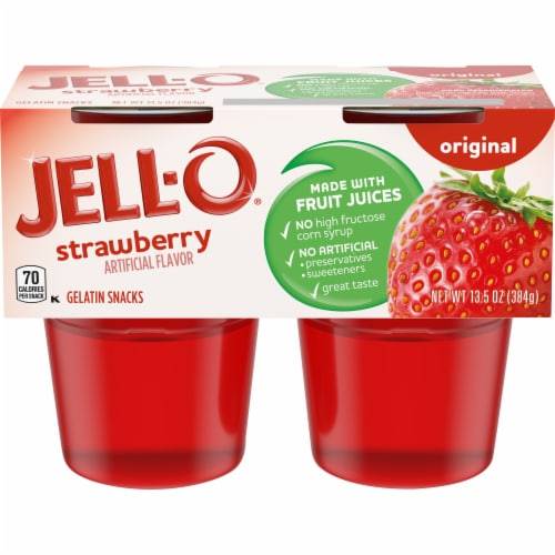 Jell-o Strawberry 4pk