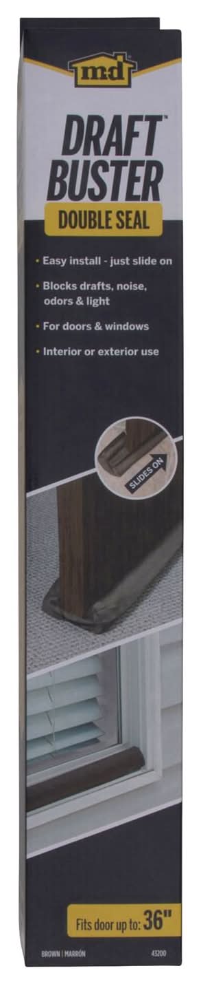 M-D Building Products Brown Cloth/Foam Seal For Doors And Windows 36 In. L X 3-11/32 In.