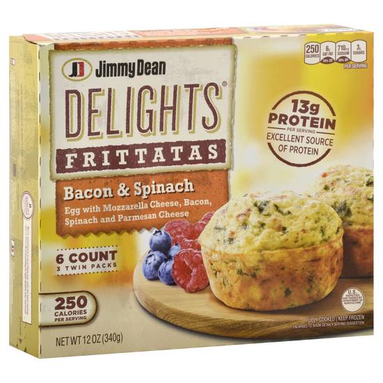 Jimmy Dean Delights Bacon & Spinach Frittatas (6 ct)