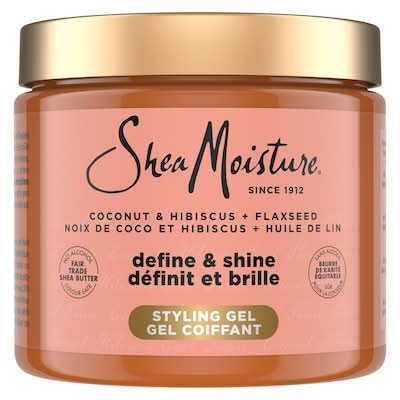 Sheamoisture gel coiffant définissant coco & hibiscus aux graines de lin - shea moisture coconut & hibiscus +flaxseed definig styling gel (425 g)