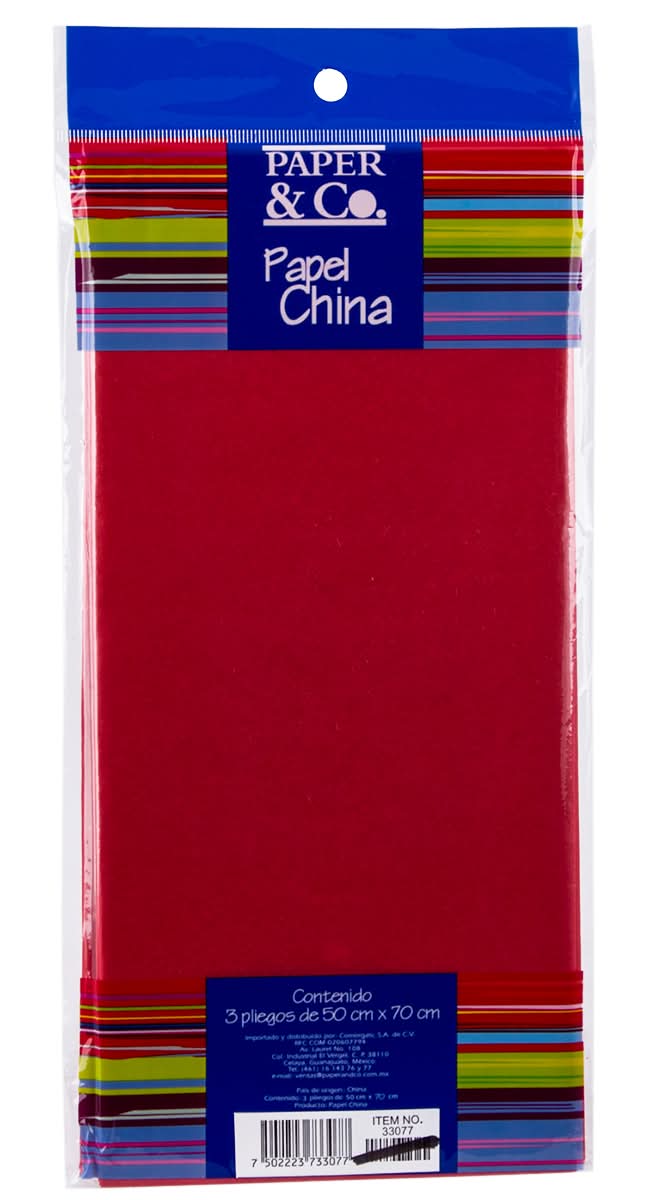 Paper & Co. · Papel china rojo (150 g)