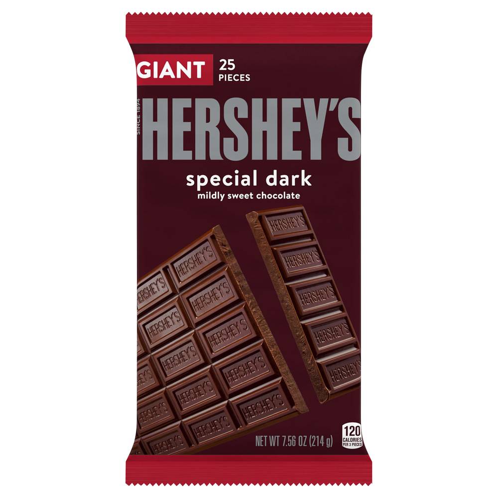 Hershey's Special Dark Mildly Sweet Chocolate Giant Bar (7.6 oz)