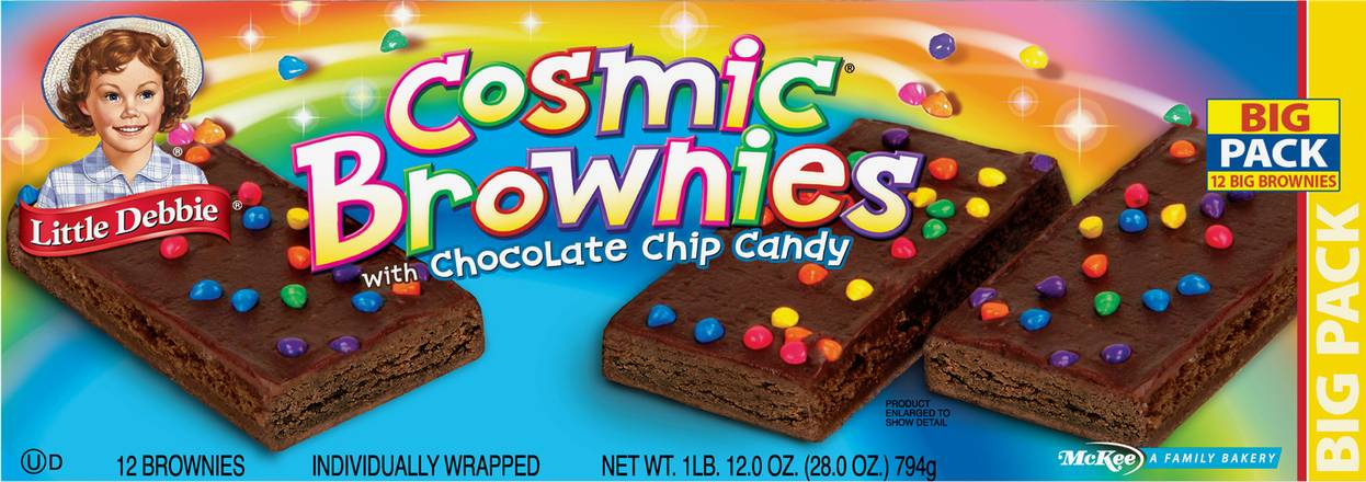Little Debbie Cosmic Brownies With Chocolate Chip Candy (12 ct)