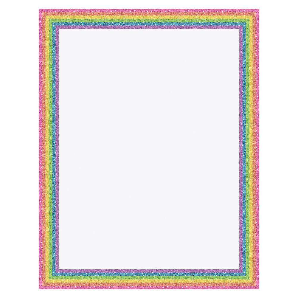 Royal Brites Ultra Rainbow Glitter Stripe Poster Board, 22" x 28"