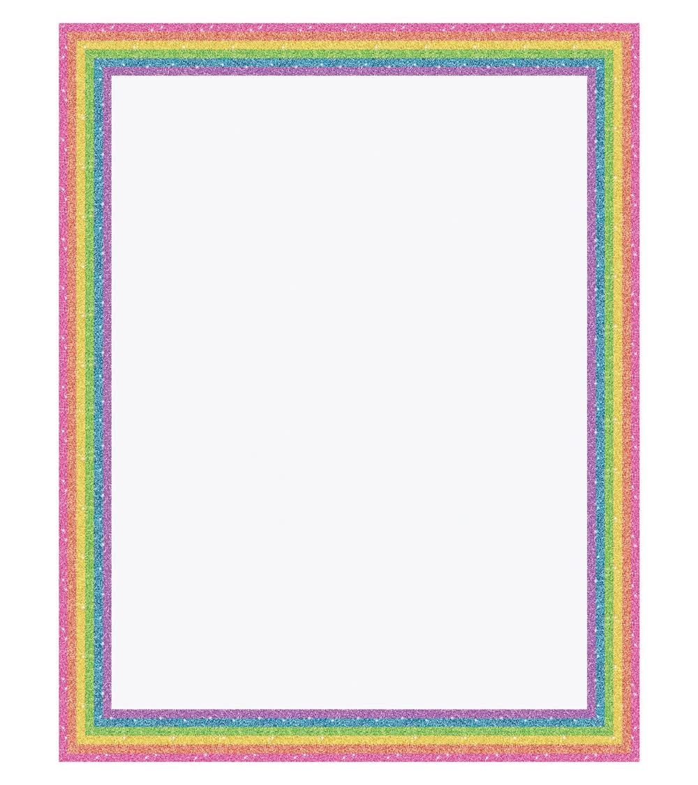 Royal Brites Ultra Rainbow Glitter Stripe Poster Board, 22" x 28"