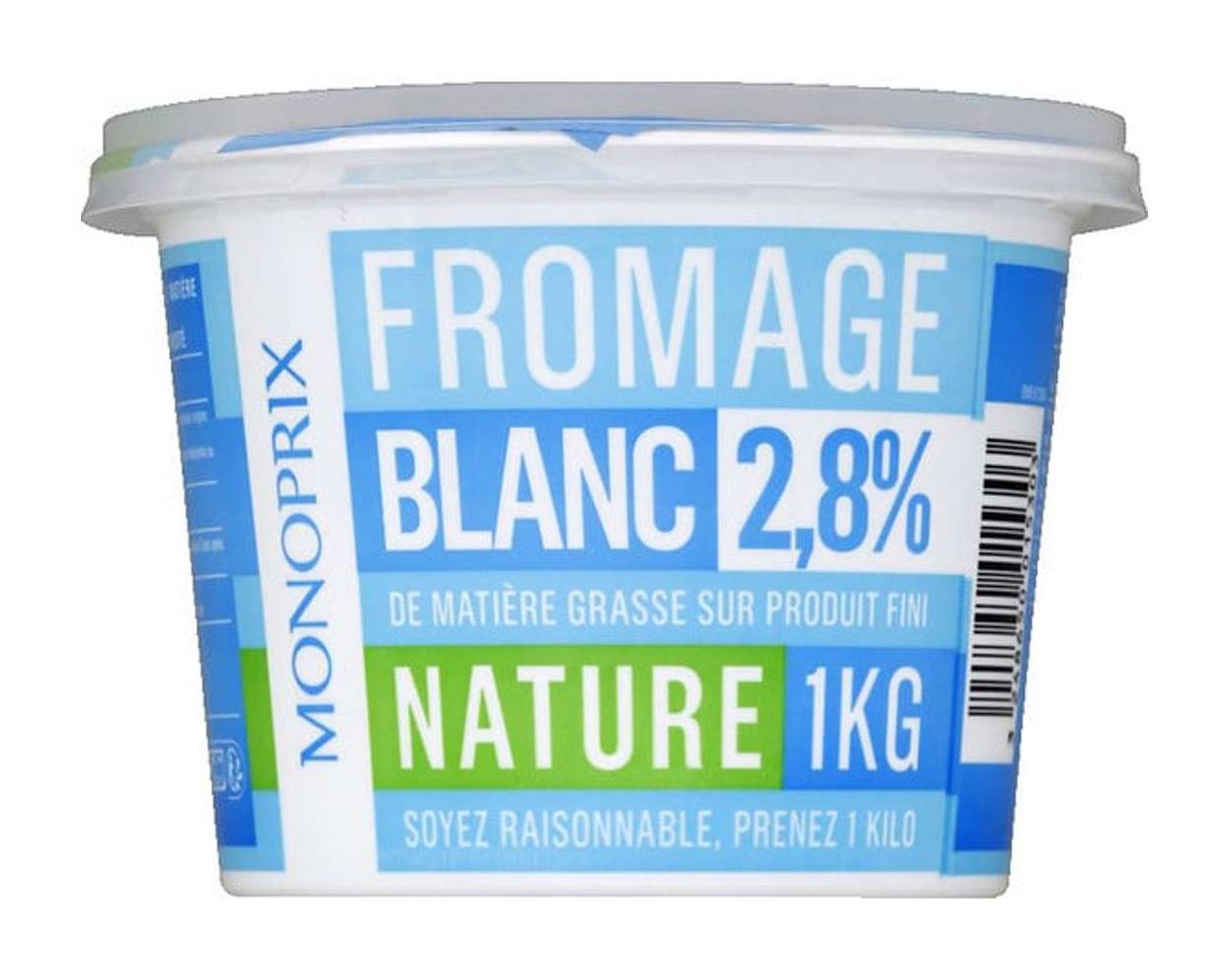 Monoprix - Fromage blanc 2.8% mg (1kg)