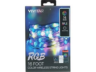 Vivitar Smart RGB Wireless String Light, Multicolor (LBX101633)