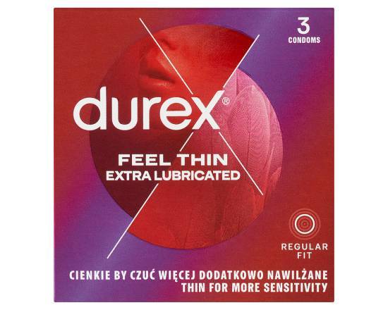 Durex Feel Thin Extra Lubricated Prezerwatywy (3 szt.)