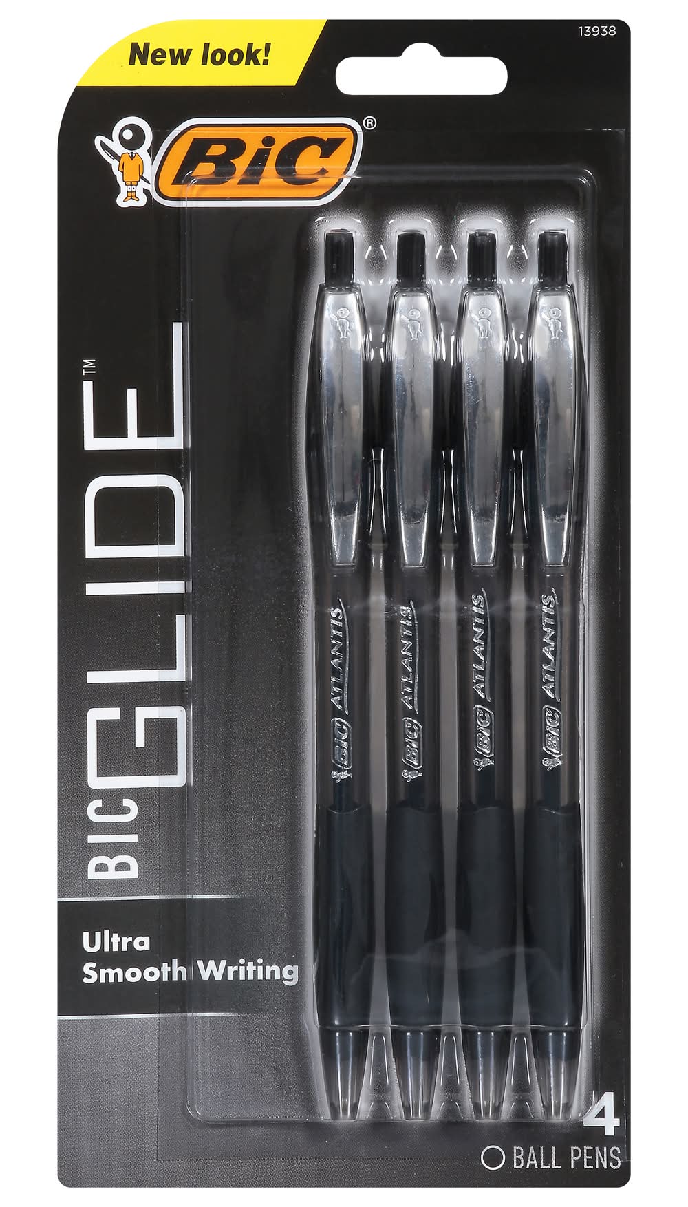 BiC Atlantis Classic Medium Moyen Ball Pens (1.6 oz, 4 ct)