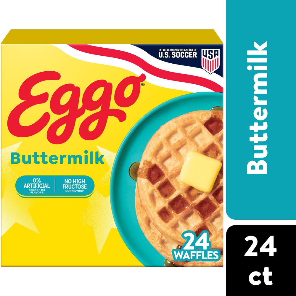 Eggo Waffles Family pack, Buttermilk (29.6 oz, 24 ct)