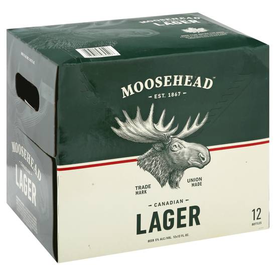 Moosehead Canadian Lager Beer Bottles (12 pack, 12 fl oz)